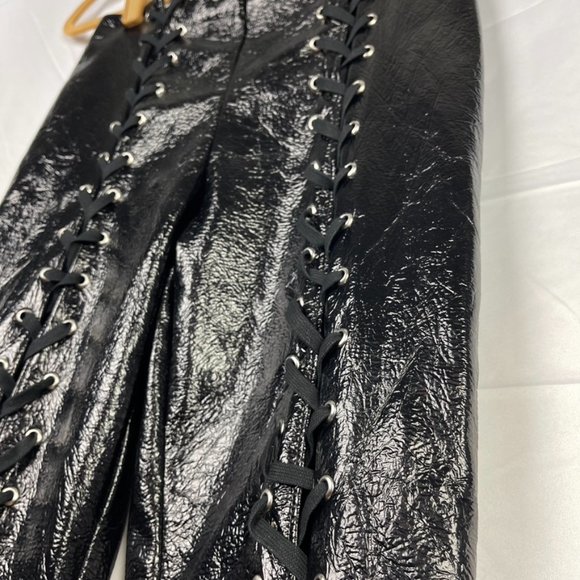 LPA by Revolve Faux Leather Lace-up Leggings - Picture 4 of 8